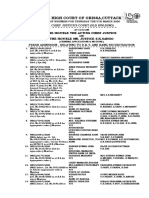 The High Court of Orissa, Cuttack: The Hon'Ble The Acting Chief Justice The Hon'Ble Mr. Justice S.K.Sahoo