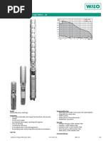 Wilo Sub TWI Borehole Data Sheet