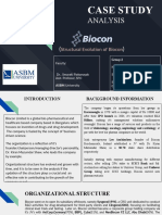 CASE STUDY ANALYSIS - Biocon