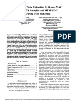 Analysis of State Estimation Drift On A MAVUsing PX4 Autopilot and MEMS IMU During Dead-Reckoning