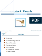 Chapter 4: Threads: Silberschatz, Galvin and Gagne ©2009 Operating System Concepts - 8 Edition