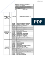 DBATU Dec 2019 Time Table B.Tech Sem 3