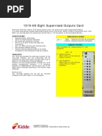 1019-H8 Eight Supervised Outputs Card: Main Features