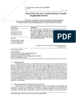 Development of Class D Inverter For Acoustics Energy Transfer Implantable Devices