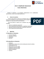 Práctica 3. Amplificadores Operacionales