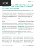 Prevalence of Financial Fraud and Scams Among Older Adults in The United States: A Systematic Review and Meta-Analysis