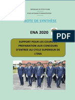 Note de Synthese