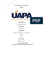 Tarea 6 Evaluación Psicométrica de La Personalidad.