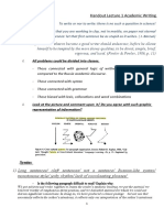 Handout Le с ture 1 Academic Writing: All problems could be divided into classes