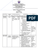 Department of Education: Weekly Home Learning Plan