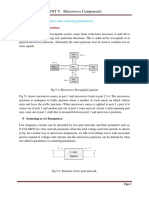 UNIT V. Microwave Components: Lecture No:-35 (Introduction and Scattering Parameters)