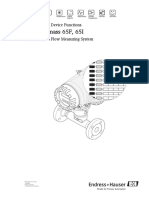 Proline T-Mass 65F, 65I: Description of Device Functions