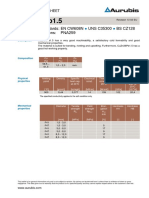 Cuzn38Pb1.5: Comparable Standards: Aurubis Designations: Pna259 en Cw608N Uns C35300 Bs Cz128