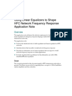 Using Linear Equalizers To Shape HFC Network Frequency Response Application Note