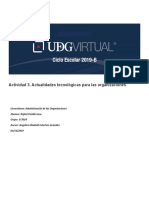 Actualidades Tecnológicas para Las Organizaciones