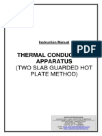 Thermal Conductivity Apparatus: (Two Slab Guarded Hot Plate Method)