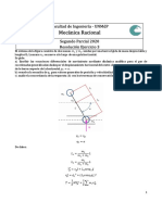 Ejercicio Sistemas de Partículas - Lagrange - Segundo Parcial - Resuelto PDF