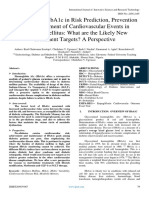 The Future of HbA1c in Risk Prediction, Prevention and Management of Cardiovascular Events in Diabetes Mellitus What Are The Likely New Treatment Targets A Perspective