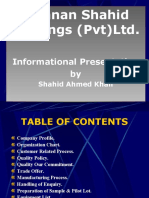 Mannan Shahid Forgings (PVT) LTD.: Informational Presentation by