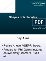 Shapes of Molecules: David Read