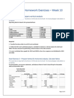 ACC1AIS - Homework Exercises - Week 10: Excel Exercise 1 - Prepare Vertical Analysis