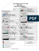 2021-2022 Instructional Calendar