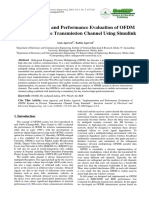 Implementation and Performance Evaluation of OFDM System in Diverse Transmission Channel Using Simulink