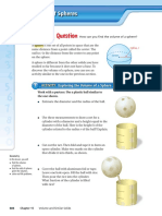 Volumes of Spheres 15.3: Activity