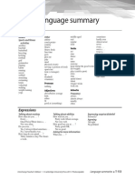 Unit 6 Language Summary: Vocabulary