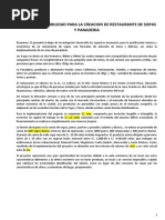 Estudio de Factibilidad para La Creacion de Restaurante de Sopas y Panaderia