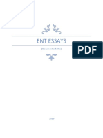 Ent Essays