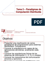 Tema 2 - Paradigmas de Computación Distribuida