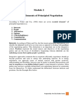 Module 2 - SEVEN Elements of Principled Negotiation PDF