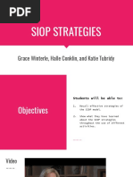 Siop Strategies Powerpoint