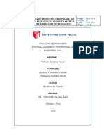 TRABAJO DOMICILIARIO - Hardy Cross