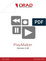 Playmaker 2.10 User Guide PDF