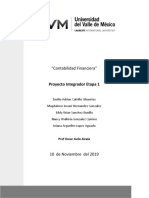 "Contabilidad Financiera": Proyecto Integrador Etapa 1