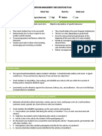 Classroom Management and Discipline Plan: Guidelines For Success Posted Rules