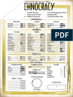 Attributes: Name: Player: Chronicle: Nature: Demeanor: Eidolon: Convention: Amalgam: Concept