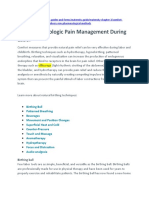 Nonpharmacologic Pain Management During Labor: Measures-During-Labor-And-Delivery-Non-Pharmacological-Methods