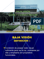 Baja Visión Como y Cuando Indicar