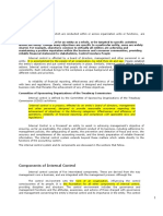 Components of Internal Control