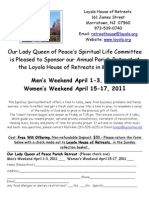 OLQPParish Retreat Flyer 2011