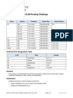 Packet Tracer - Inter-VLAN Routing Challenge: Addressing Table