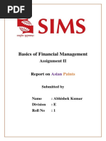 Basics of Financial Management: Assignment II