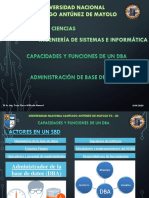 Funciones y Capacidades de Un DBA PDF