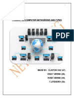 Project On Computer Networking and Types: Made By-Clinton Vaz (47) Vinay Verma (48), Vivek Verma (49), Y.JITENDRA