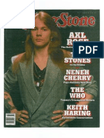 Axl Rose The RS Interview 8-10-89