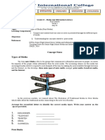 Concept Notes Types of Media: Grade 12 - Media and Information Literacy