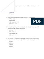 Geometry - Mensuration Worksheet